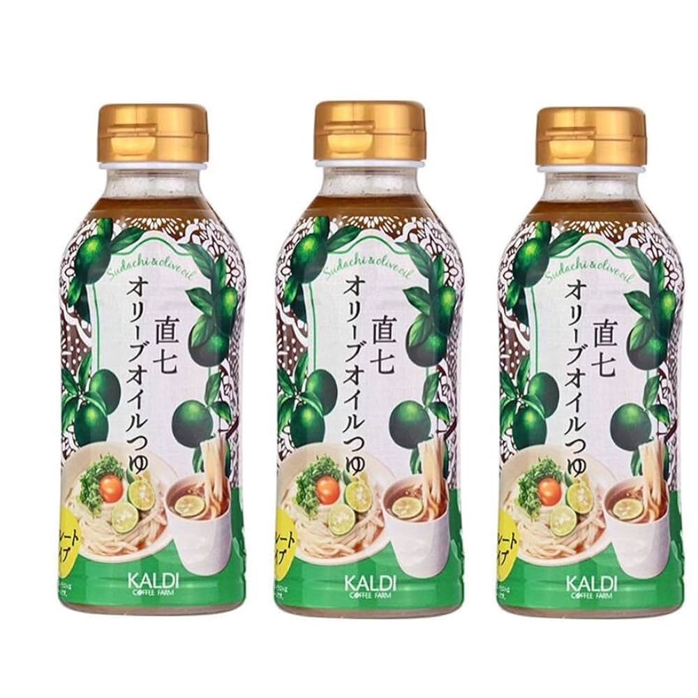 Amazon.co.jp: もへじ KALDI 直七オリーブオイルつゆ 300ml×3本